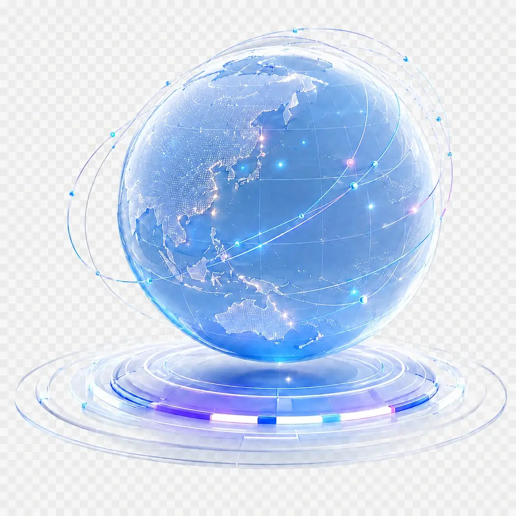 3D Glass Earth